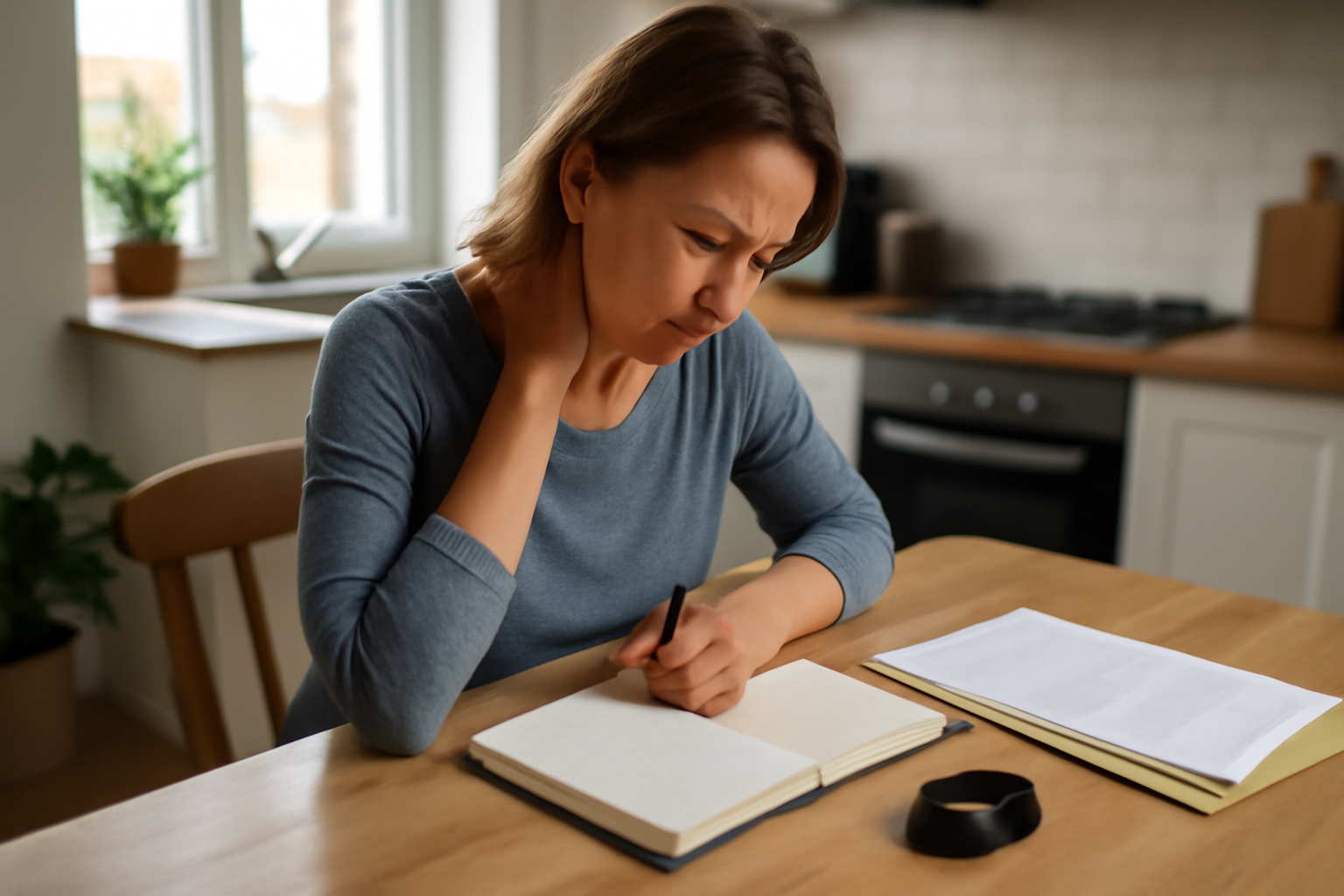 j’ai guéri de la polyarthrite : journal de symptômes et bilan médical sur une table